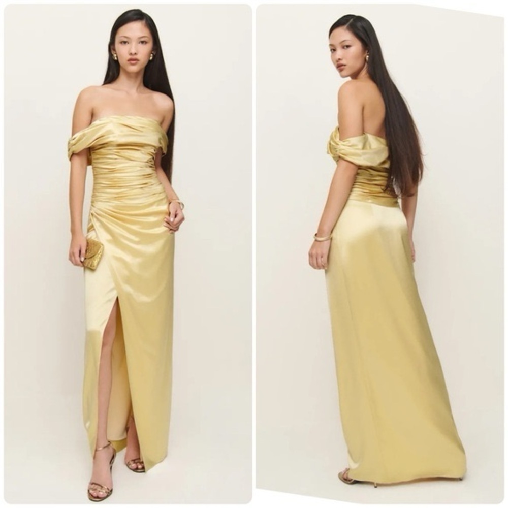 NWT Reformation Parand Dress in Blonde